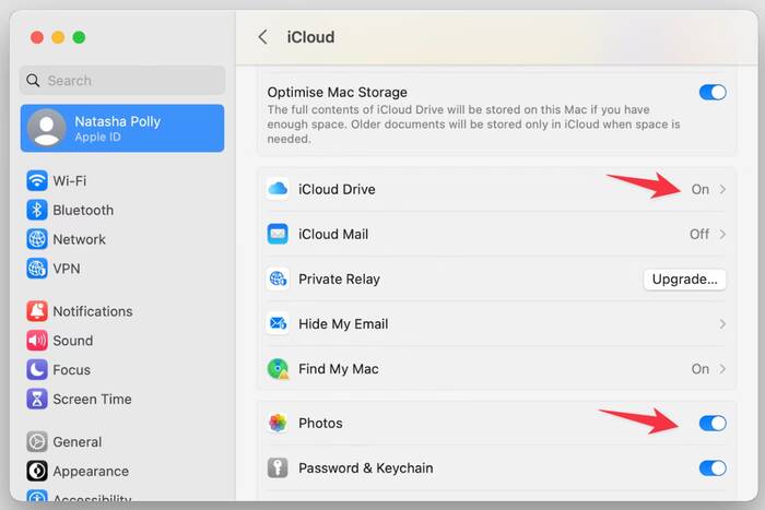 在 Mac 上打开 iCloud 照片