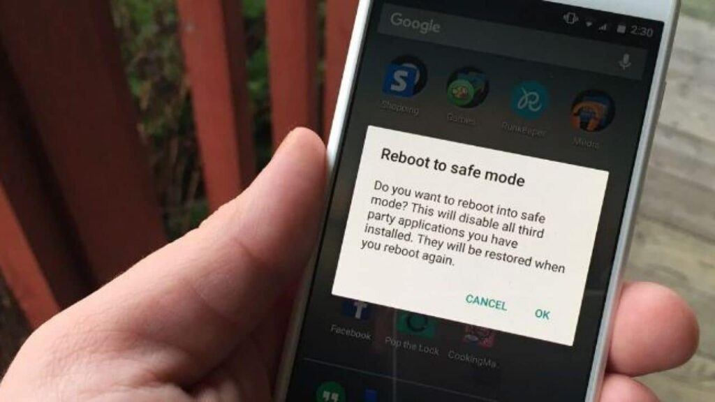 Android手機重新啟動進入安全模式